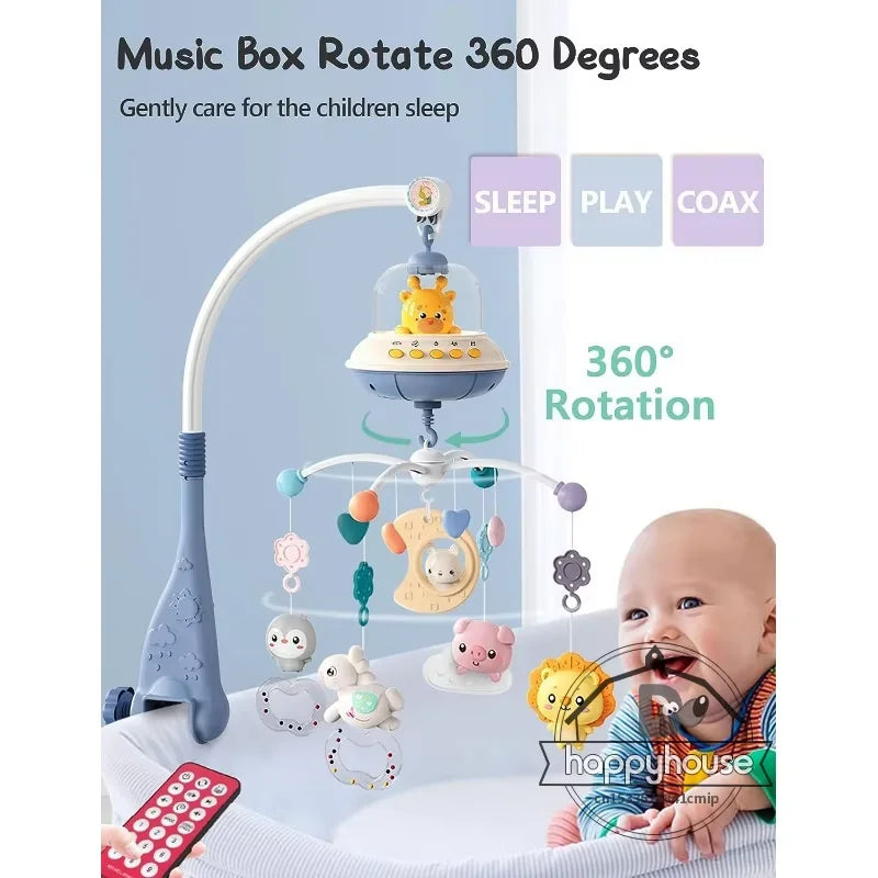Musical Baby Crib Mobile with Projection
