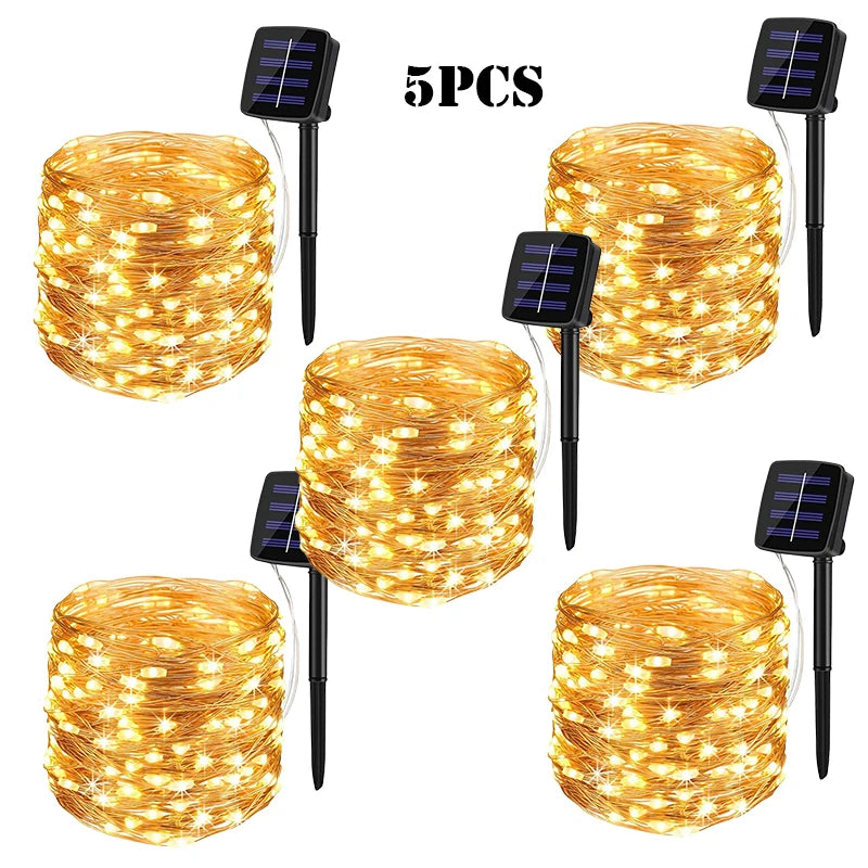 LED Solar Garden Fairy String Lights