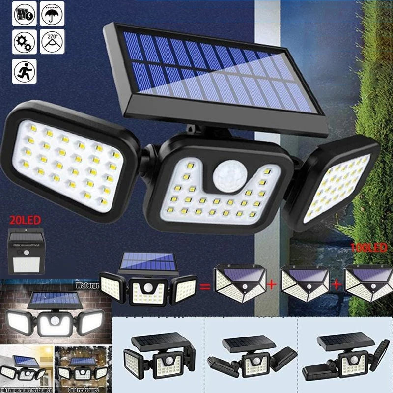Solar Outdoor Motion Sensor Wall Lamp