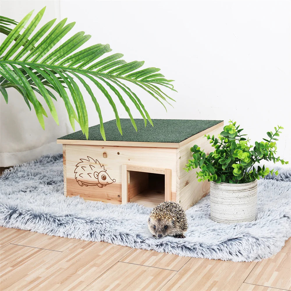 Wooden Hedgehog House & Hibernation Shelter