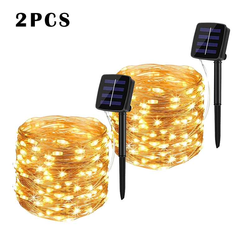 LED Solar Garden Fairy String Lights