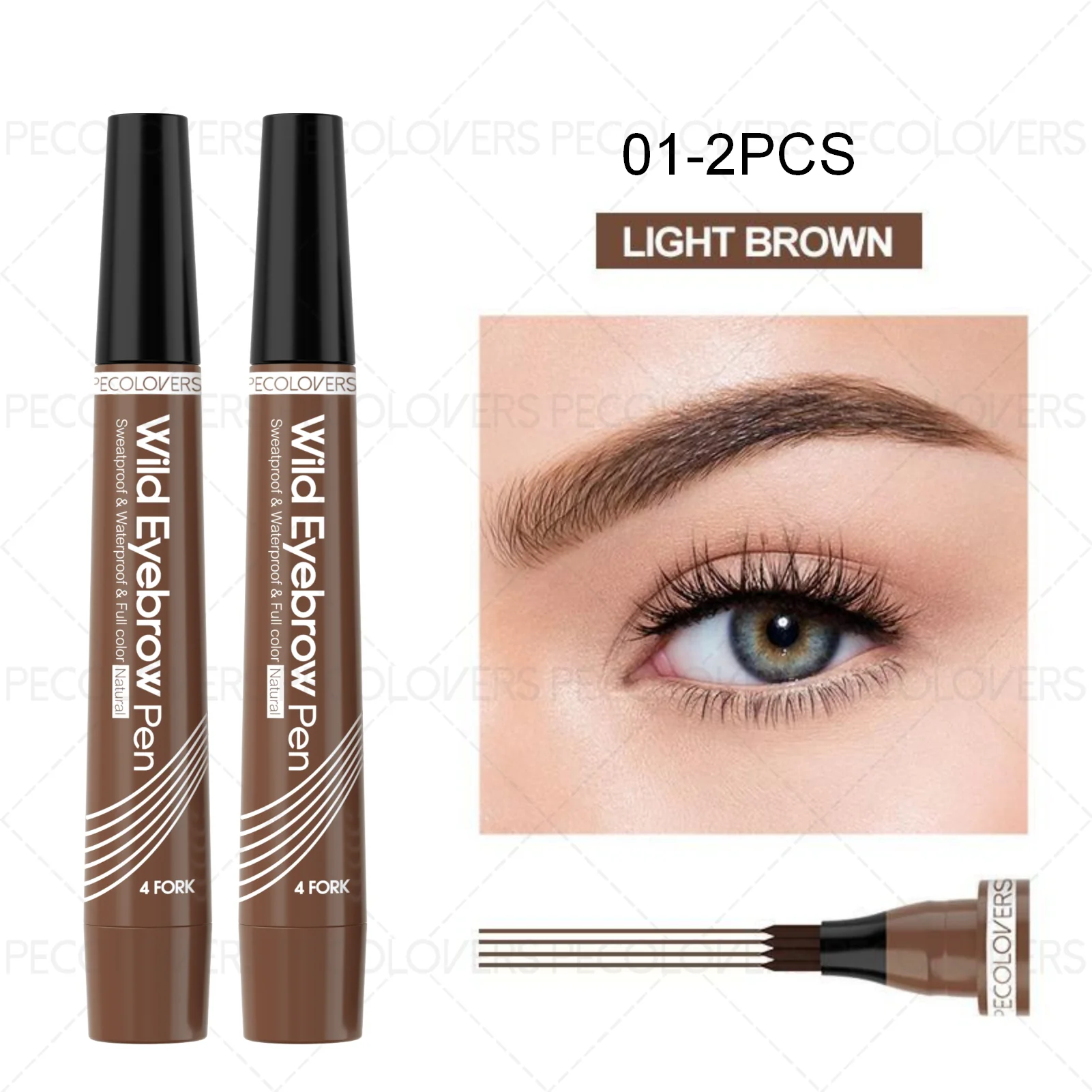 6 Colors 1pc Eyebrow Pen