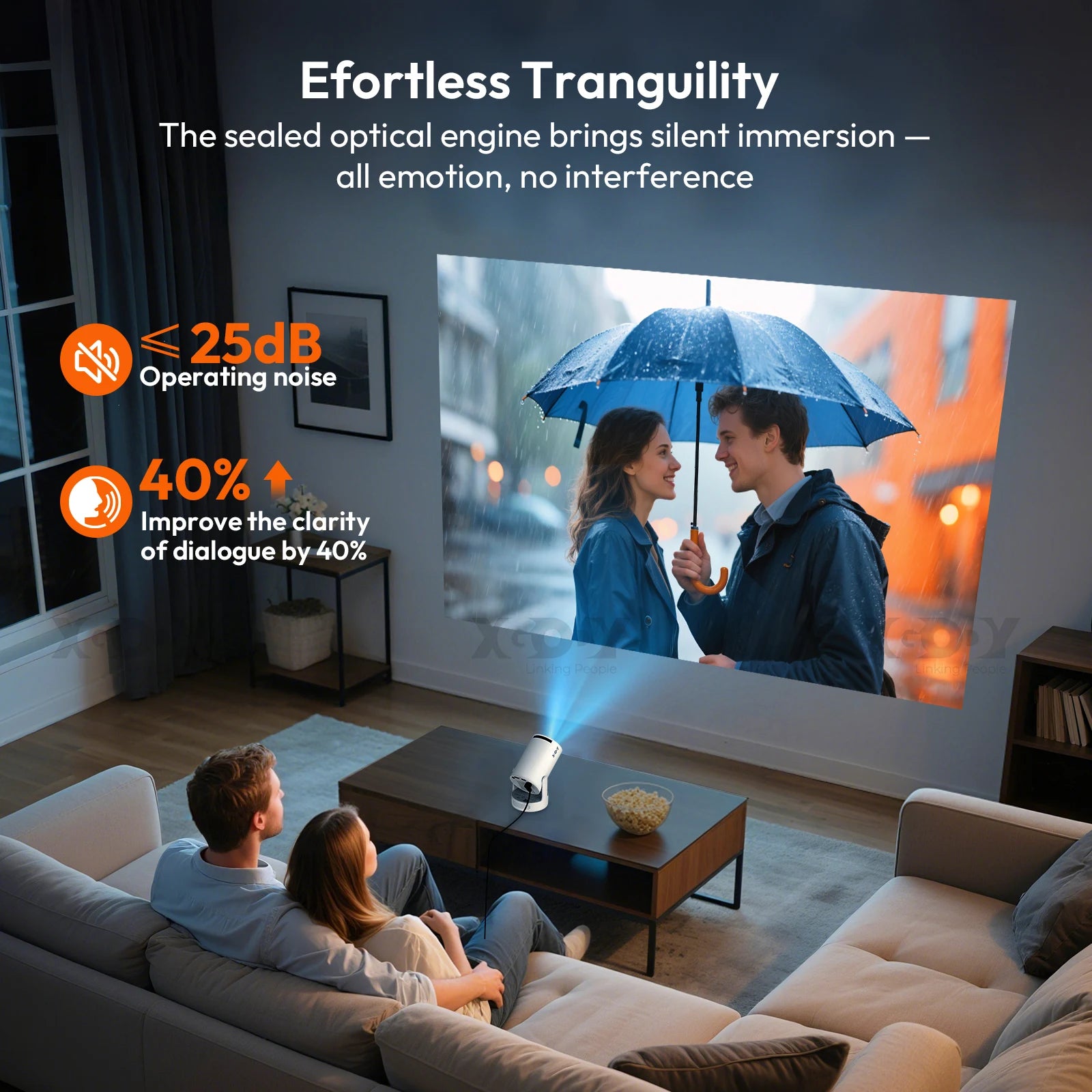 XGODY 4K/1080P LED Projector