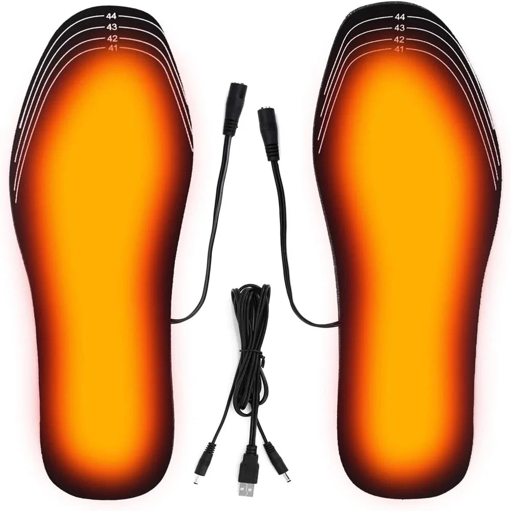 USB Heated Insoles Shoe Electric Foot Warming Pad