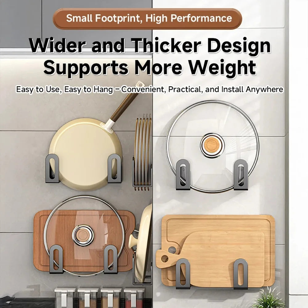 2PCS Strong Adhesive Wall-Mounted Kitchen Organizer