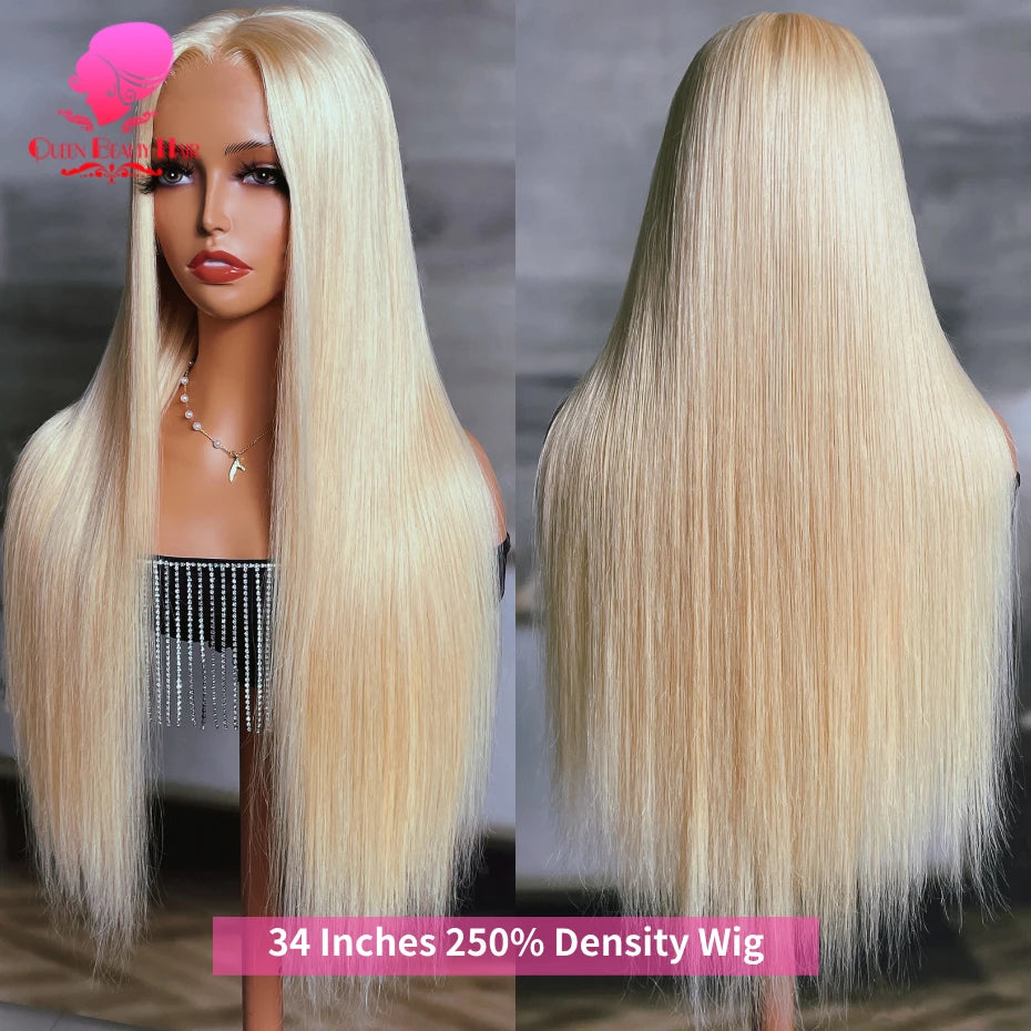 38 Inches 360 Lace Frontal Blonde 613 Wig
