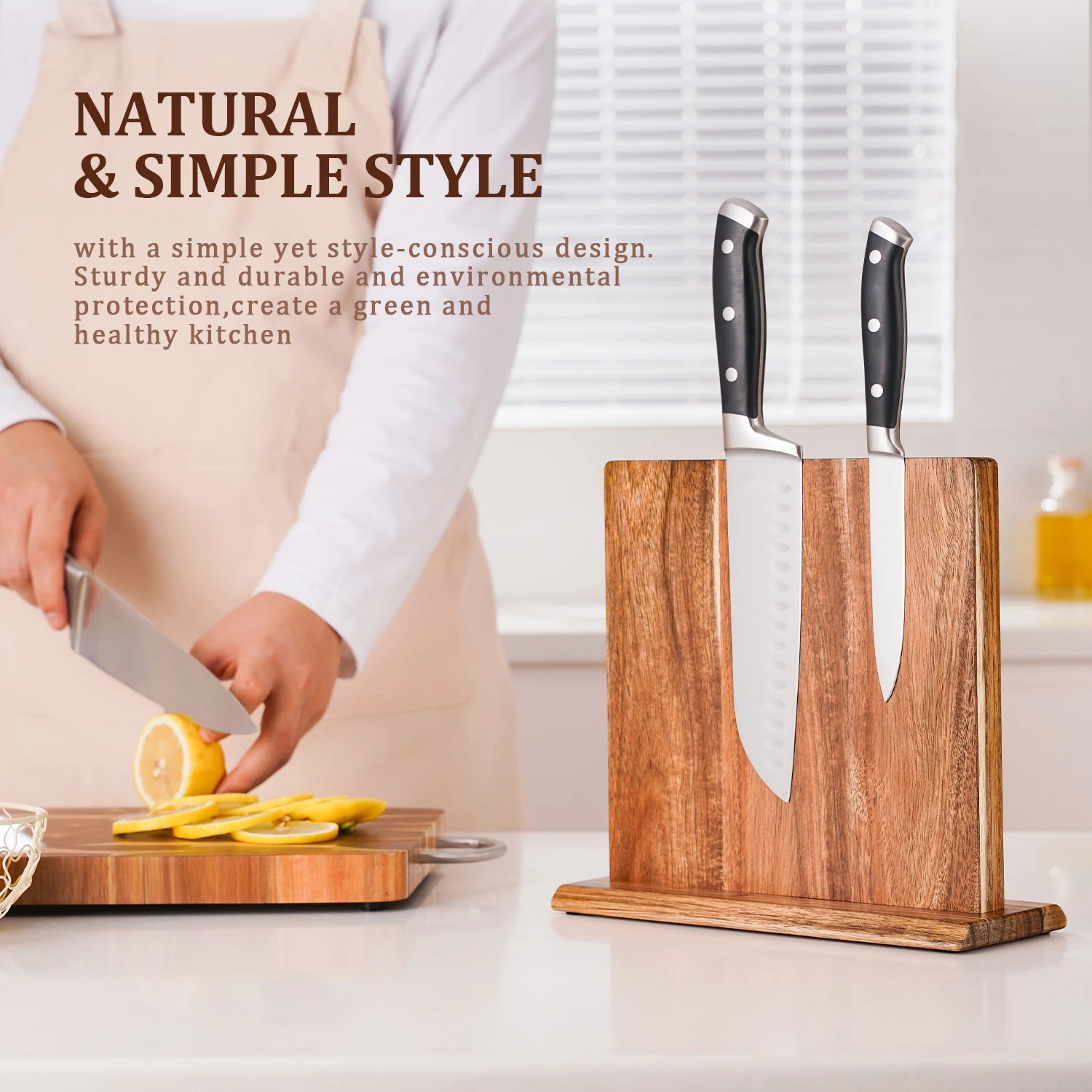 Kitchen Magnetic Knife Block Holder