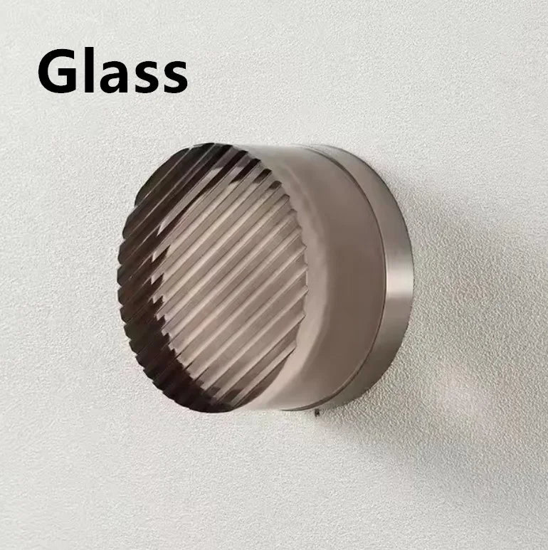 New Modern Glass Round Wall Sconce Light