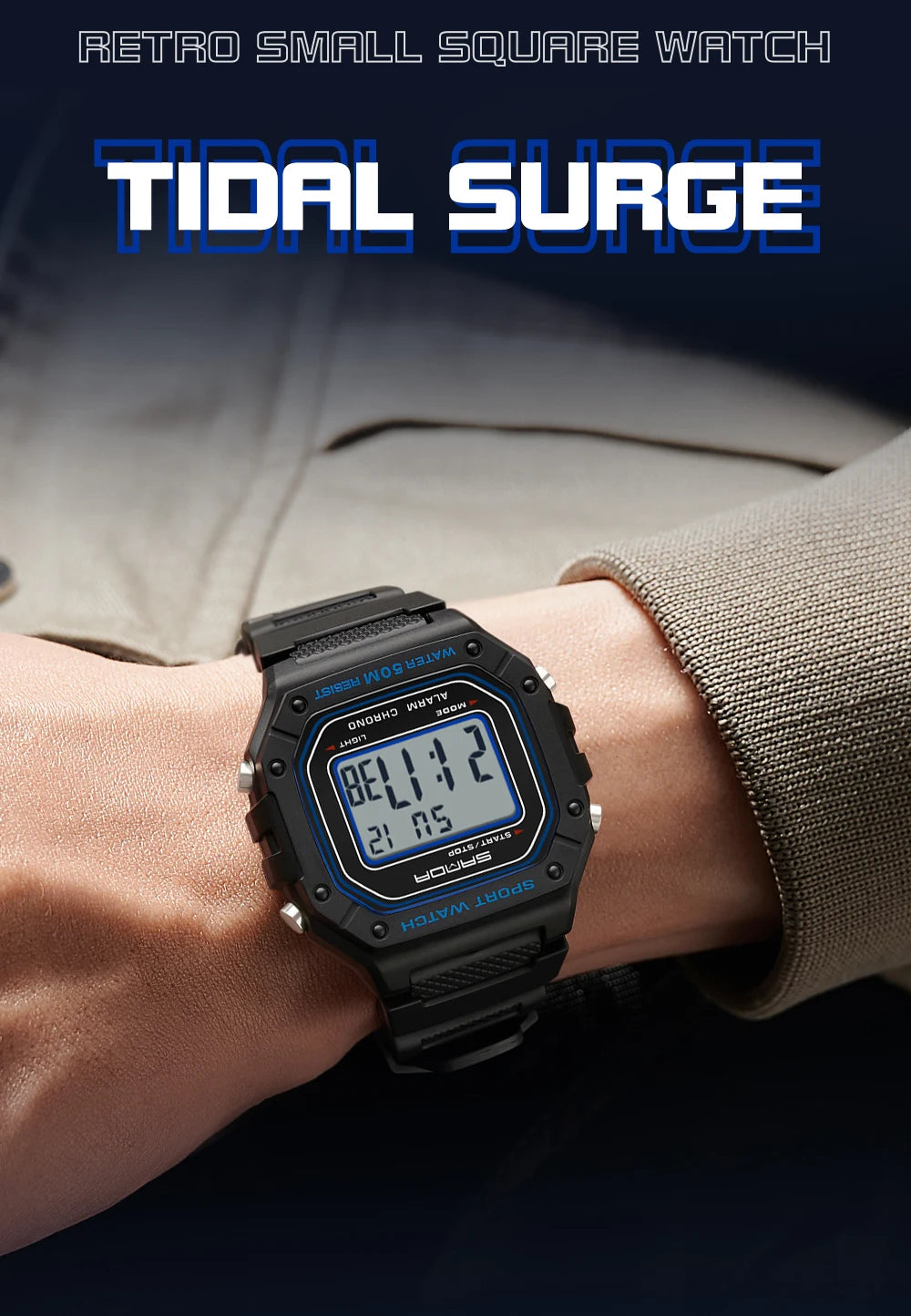 SANDA 2156 Men's Military Digital Watch