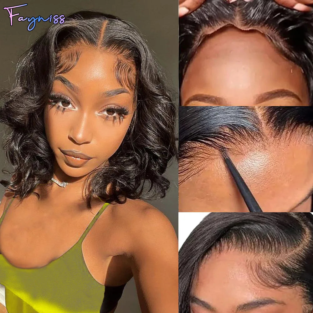 250% Density Body Wave Wear And Go Bob Wig