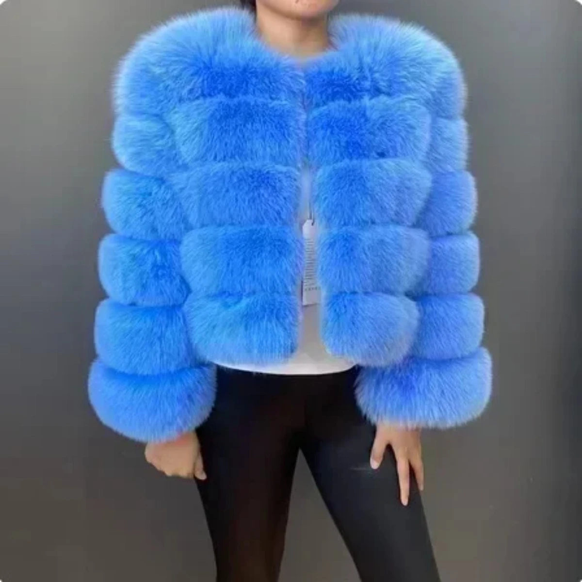 Women's Fashion faux fur coat