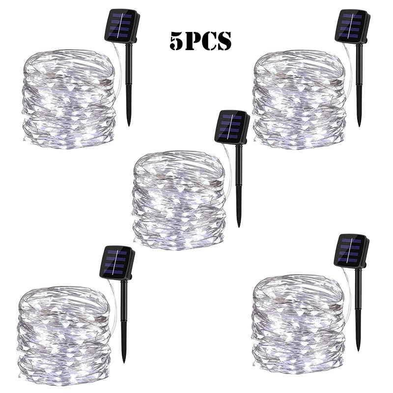 LED Solar Garden Fairy String Lights