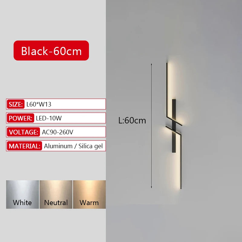 New Long Strip LED Wall Lamp