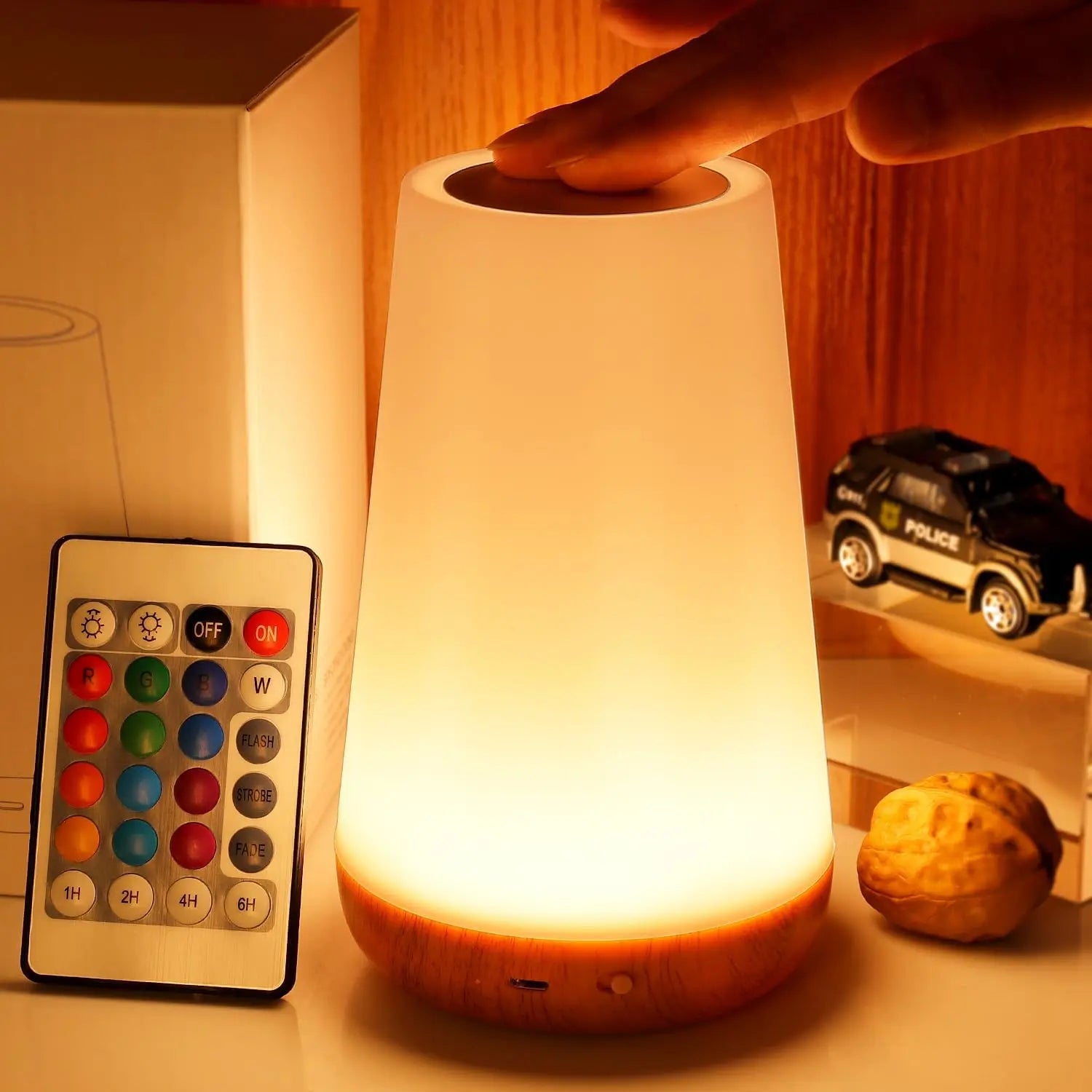 New Touch USB Rechargeable RGB Night Lamp