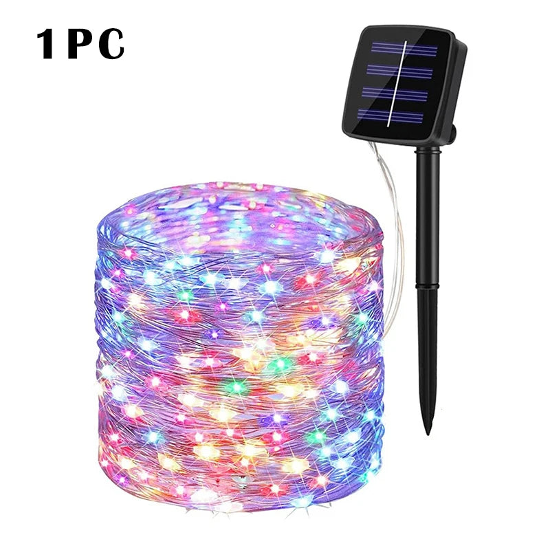 LED Solar Garden Fairy String Lights