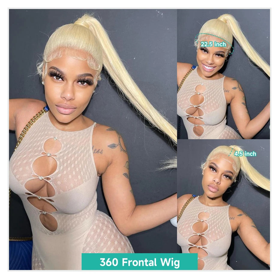 613 Honey Blonde HD Transparent Lace Wig
