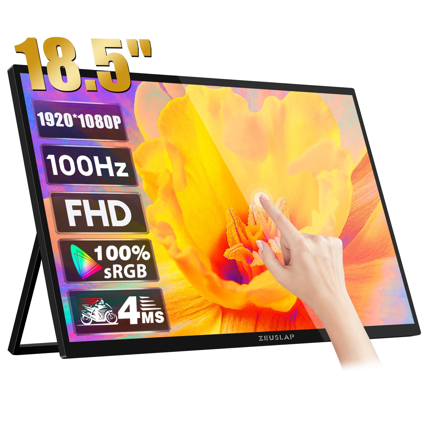 ZEUSLAP 18.5" Touch Screen Portable Monitor