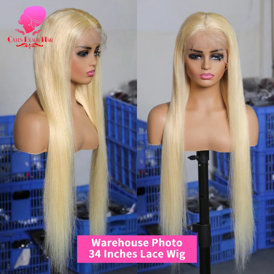 38 Inches 360 Lace Frontal Blonde 613 Wig