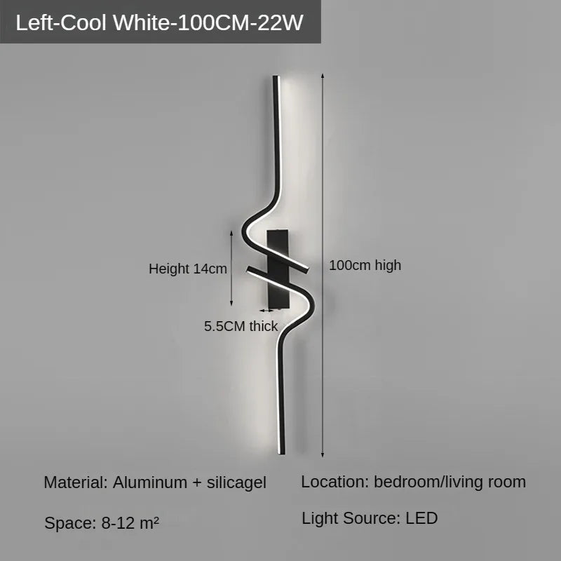 Modern Minimalist Strip Led Wall Light