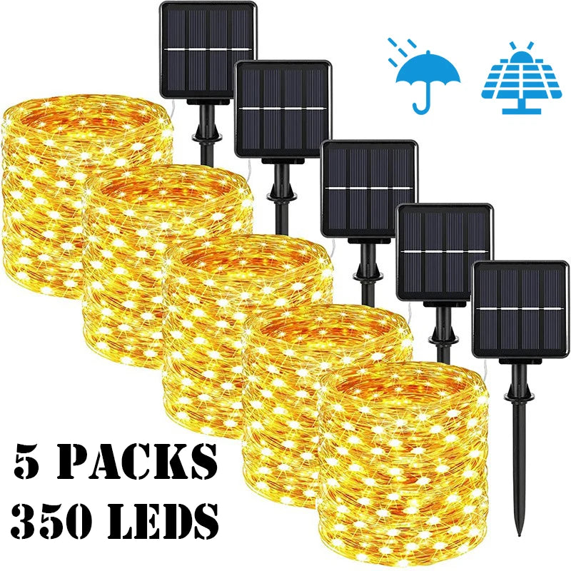 LED Solar Garden Fairy String Lights