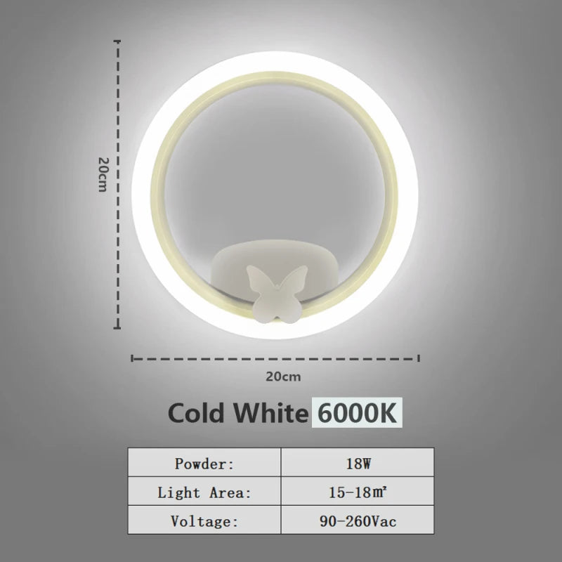 New Round Bedside Wall Lamps