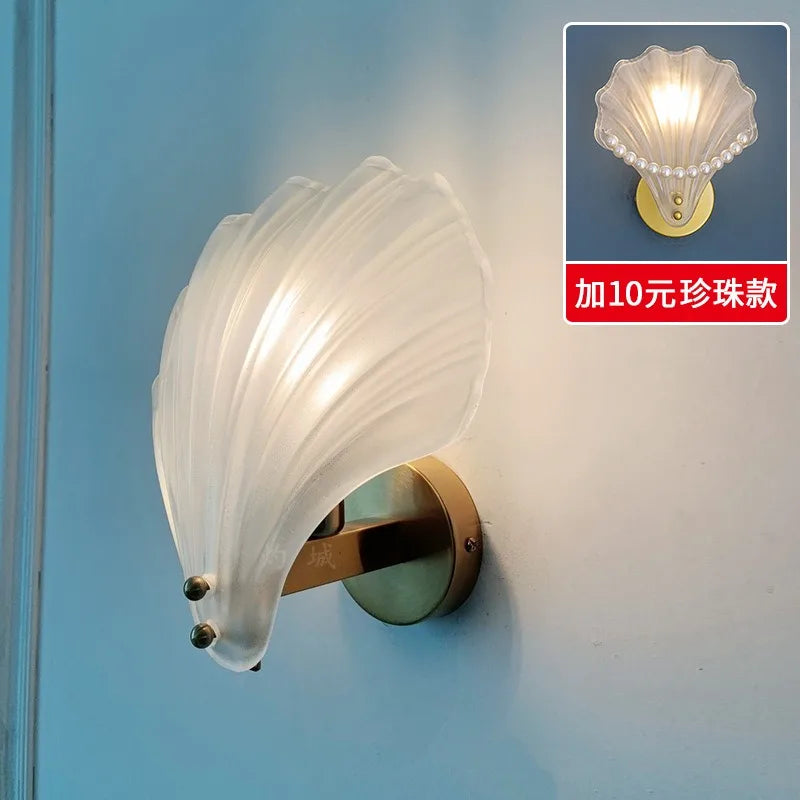 New Nordic Simple Glass Shell Wall Lamp