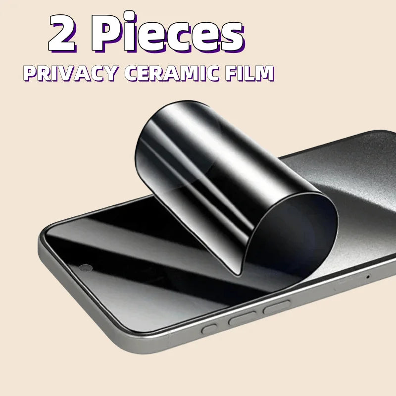 2 Pieces Anti Spy Ceramic Protective Films Sticker