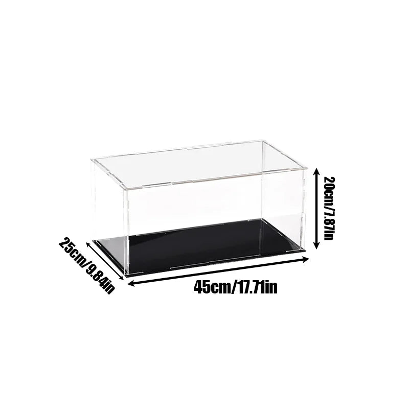 18 Sizes Clear Acrylic Display Case Dustproof Toy