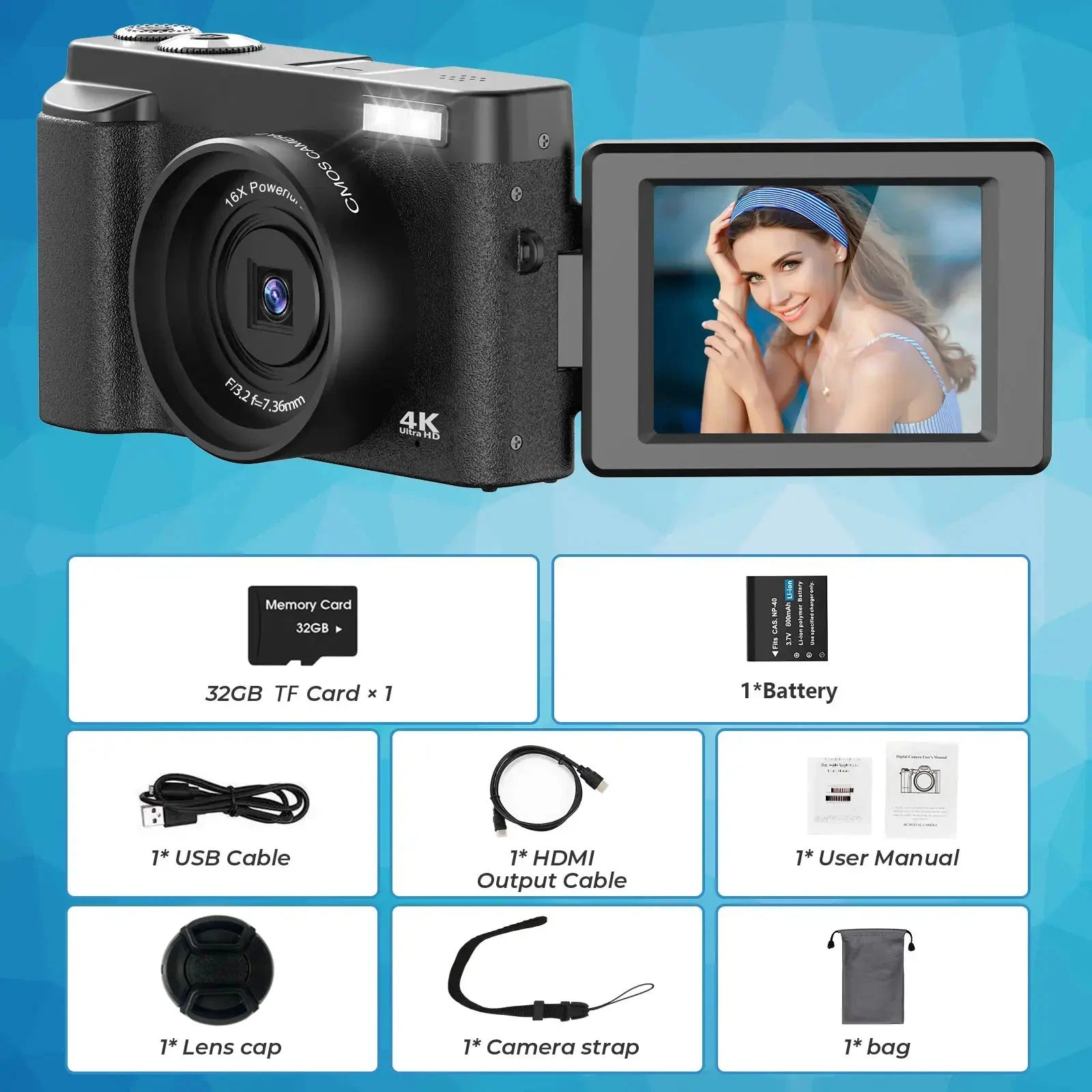Xiaomi 4K Digital Camera & Video Recorder