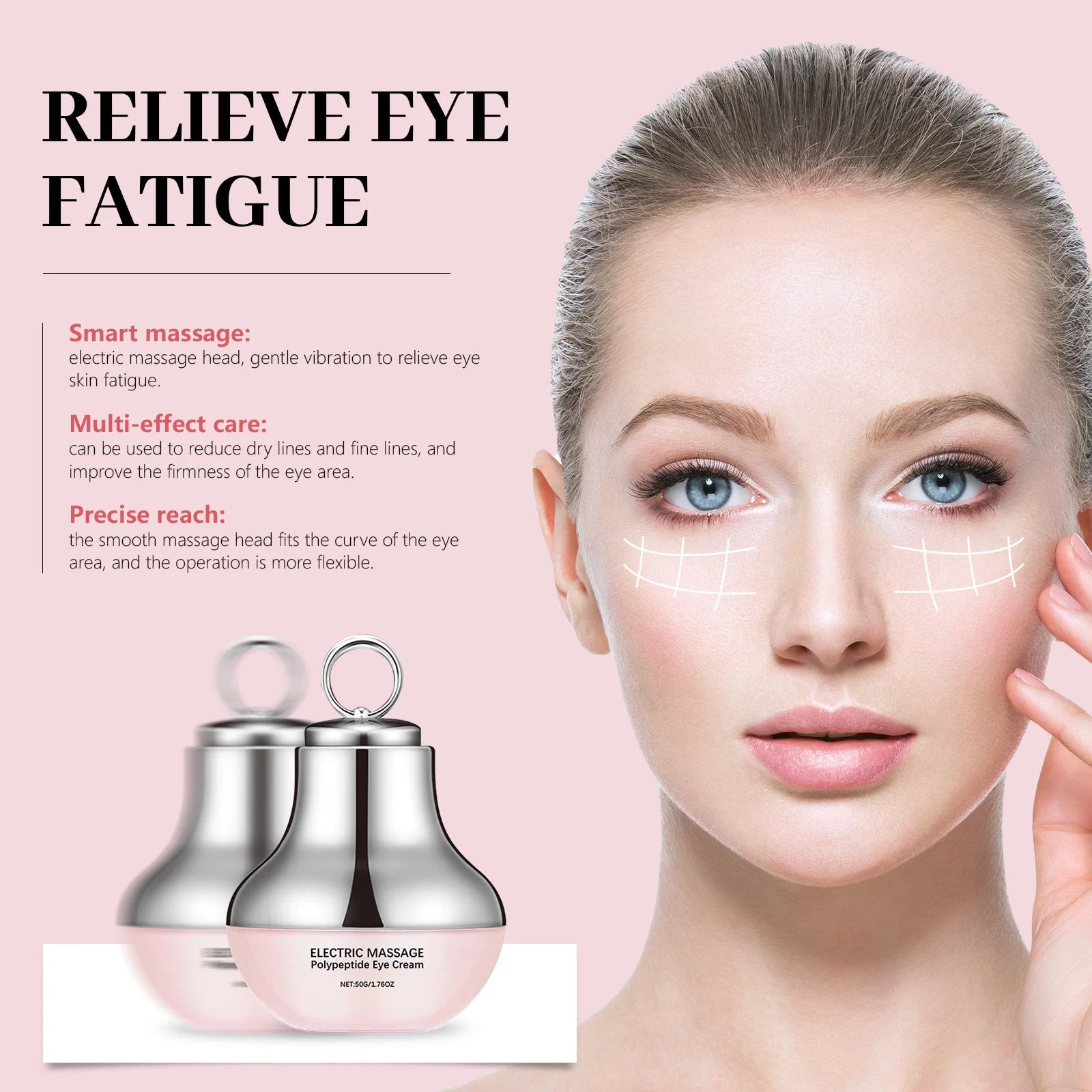 New Electric Massage Polypeptide Firming Eye Cream