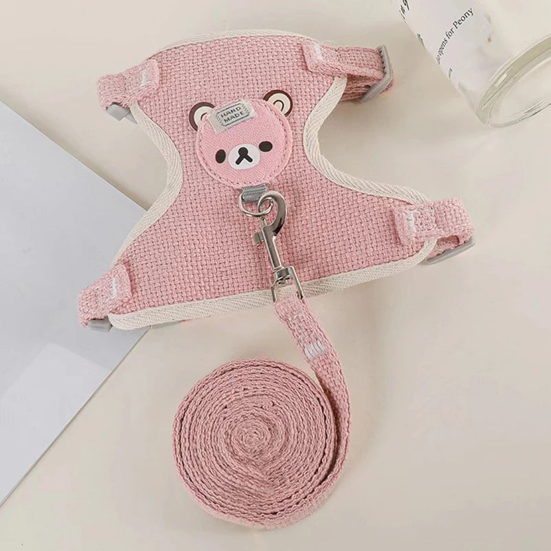 Winnie the Pooh Dog Harness & Leash Set