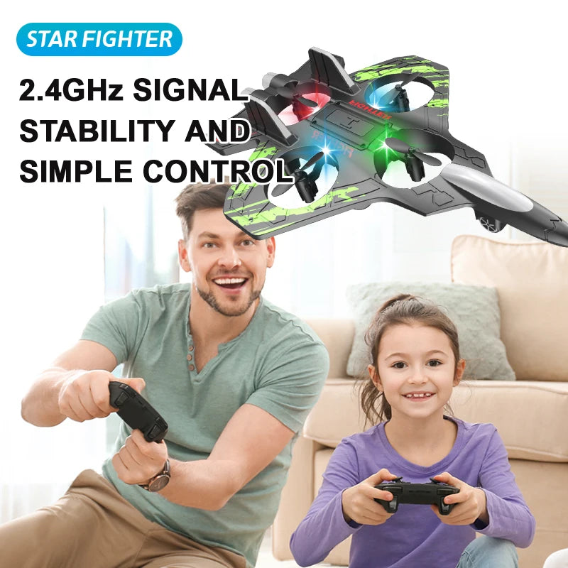 2.4G Stunt Remote Control Foam Fighter Airplane Toy