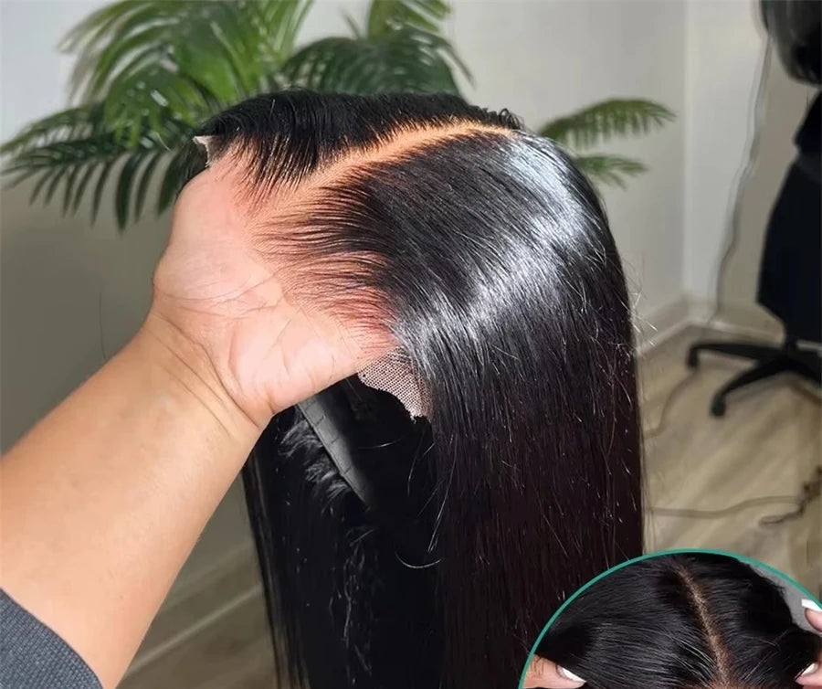 New Straight Pre Cut Glueless Wig