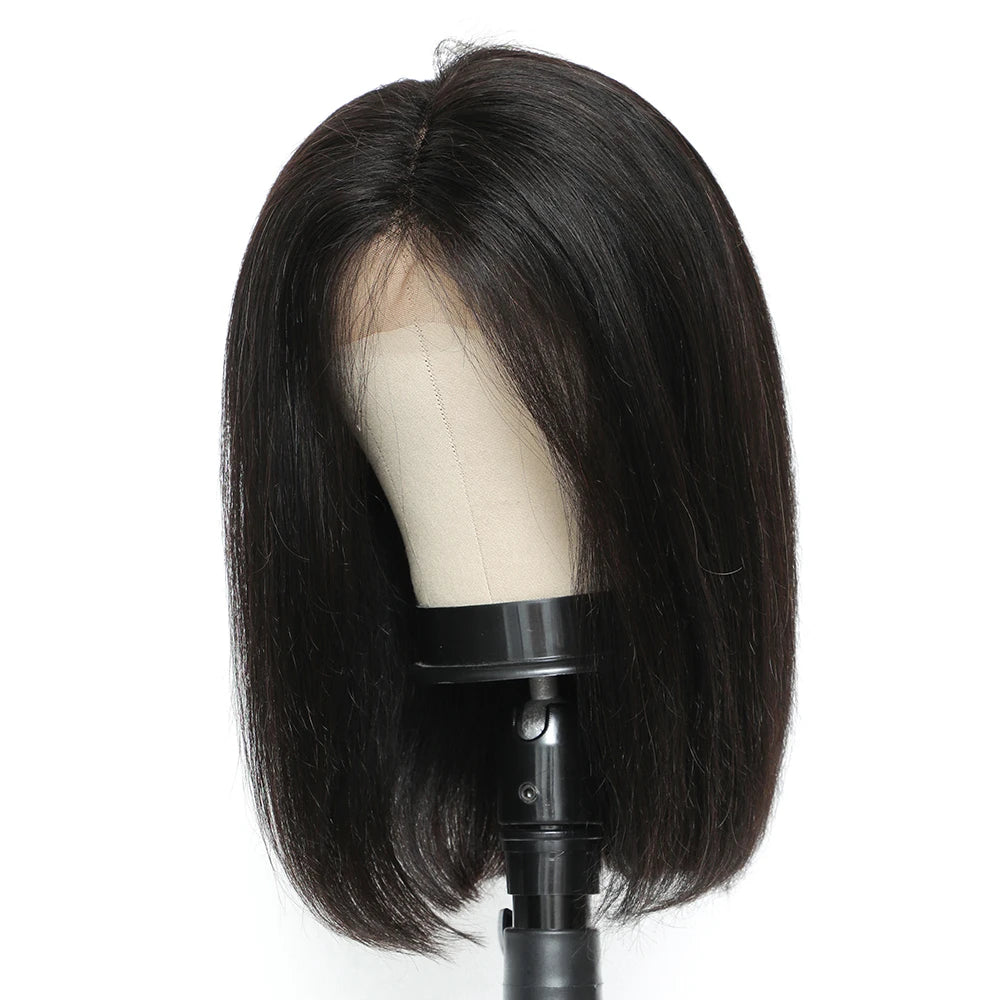 13x4 Lace Front Human Hair Short Bob Wig