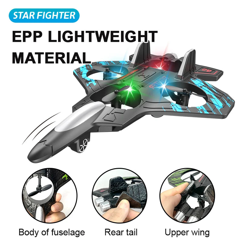 2.4G Stunt Remote Control Foam Fighter Airplane Toy
