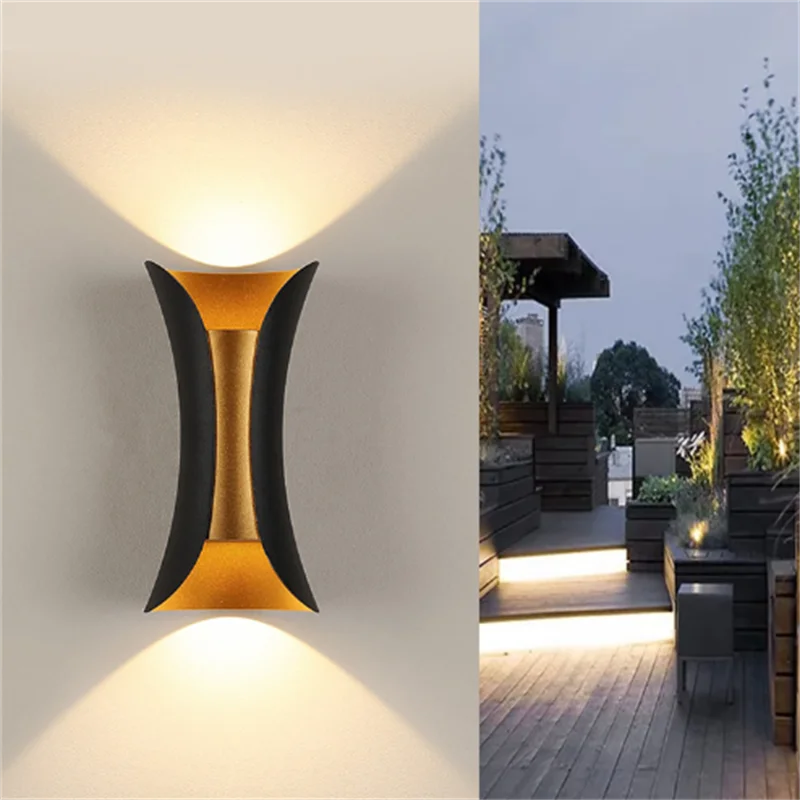 Aluminum Golden Body LED Wall Light