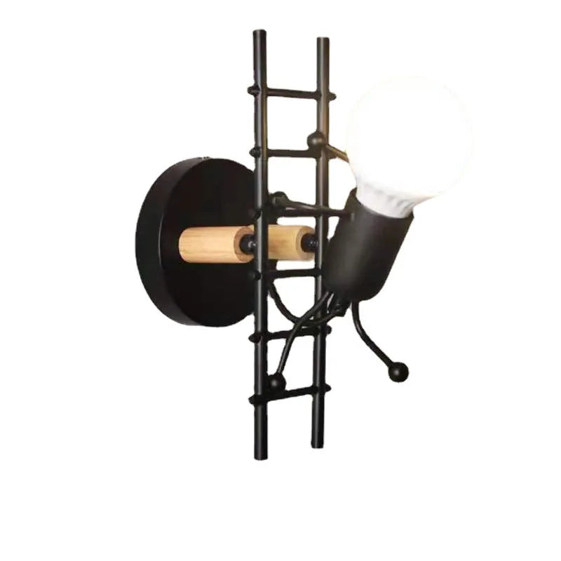 Man Wall Sconce Industrial Decor Lamp