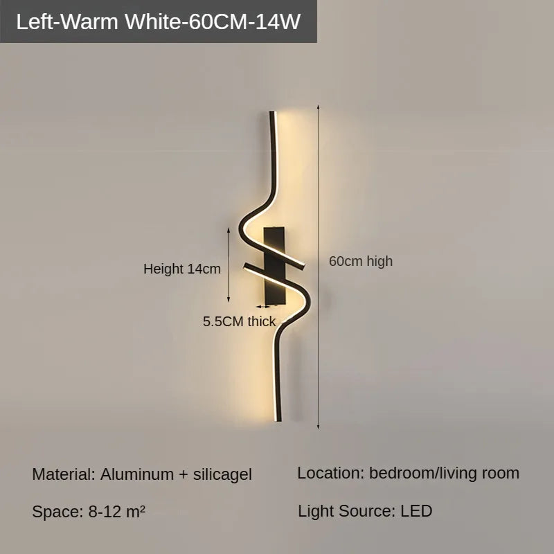 Modern Minimalist Strip Led Wall Light