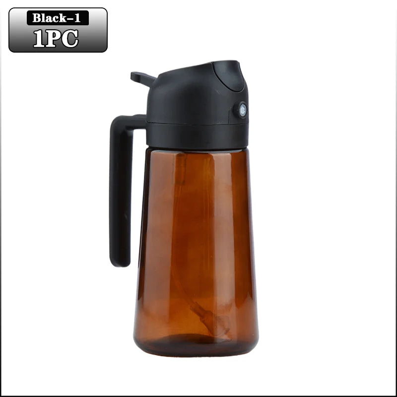 2-in-1 Light-Blocking Dark Glass Oil Sprayer & Pour Dispenser (500ml)