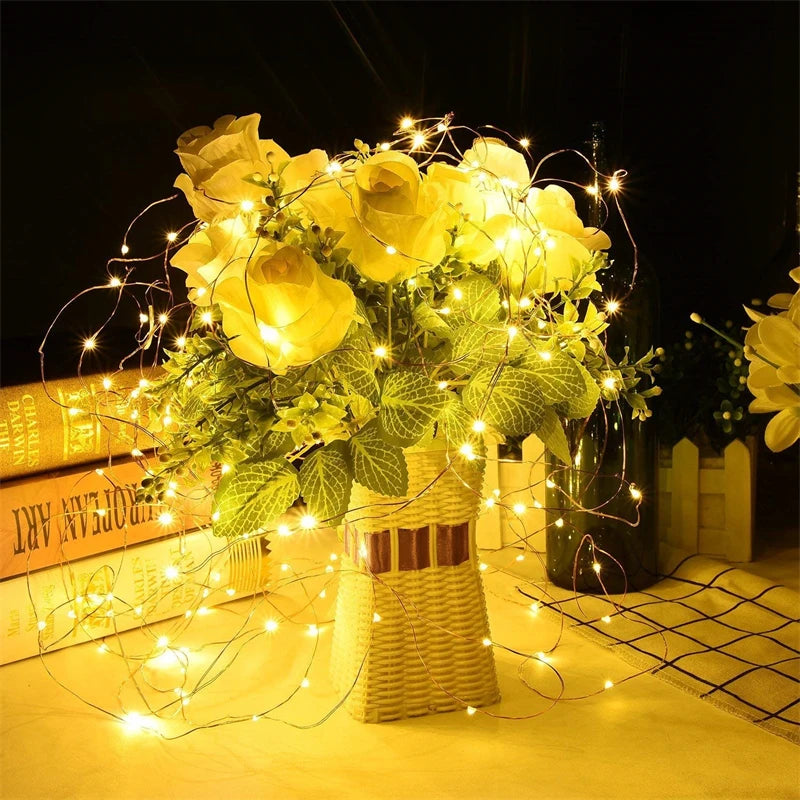 LED Solar Garden Fairy String Lights