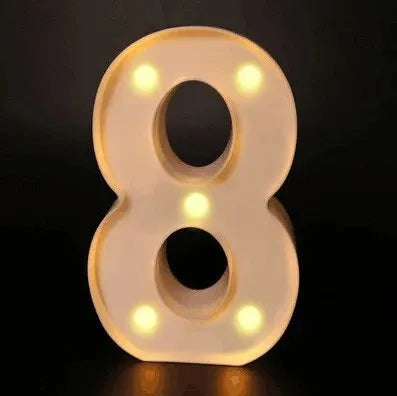 16cm Luminous LED Marquee Letters & Numbers (Warm White)