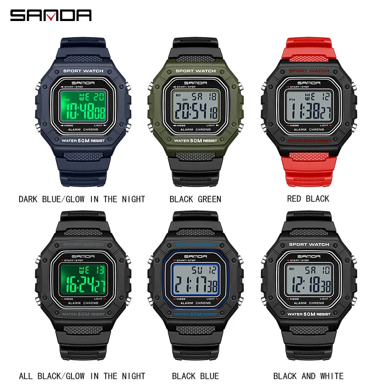SANDA 2156 Men's Military Digital Watch