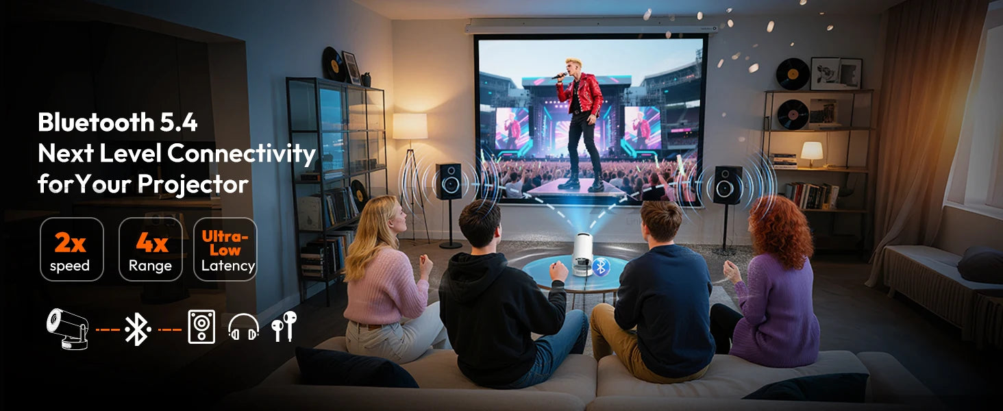 XGODY 4K/1080P LED Projector