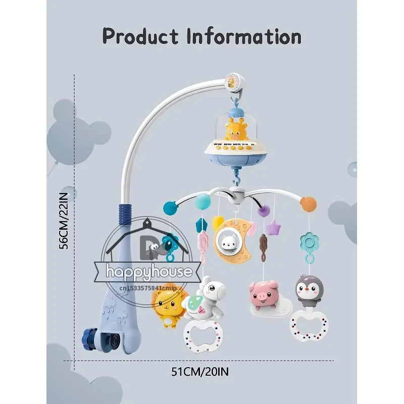 Musical Baby Crib Mobile with Projection