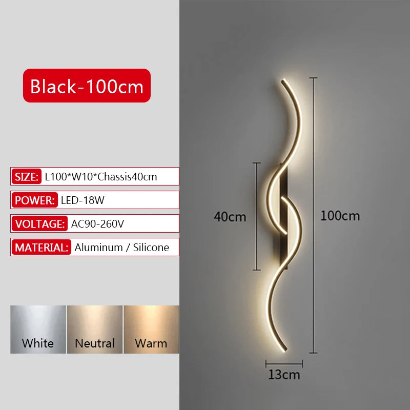 New Long Strip LED Wall Lamp