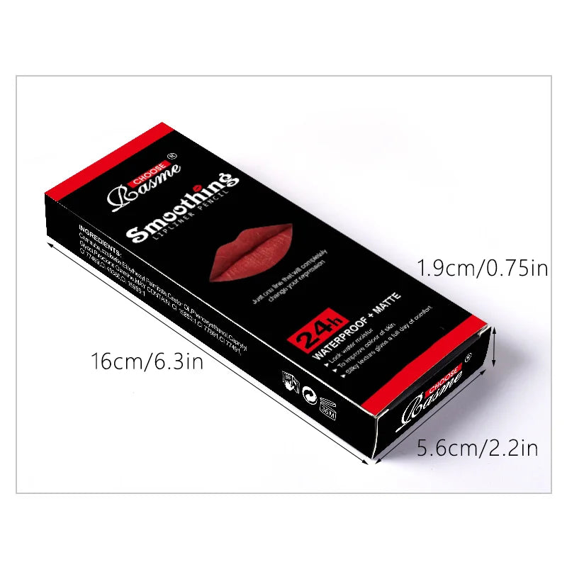 12 pcs Long-Lasting Lipstick Set