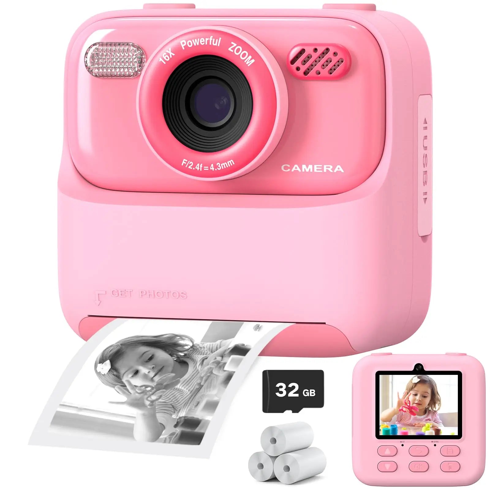 1080P HD Dual Lens Selfie Digital Camera