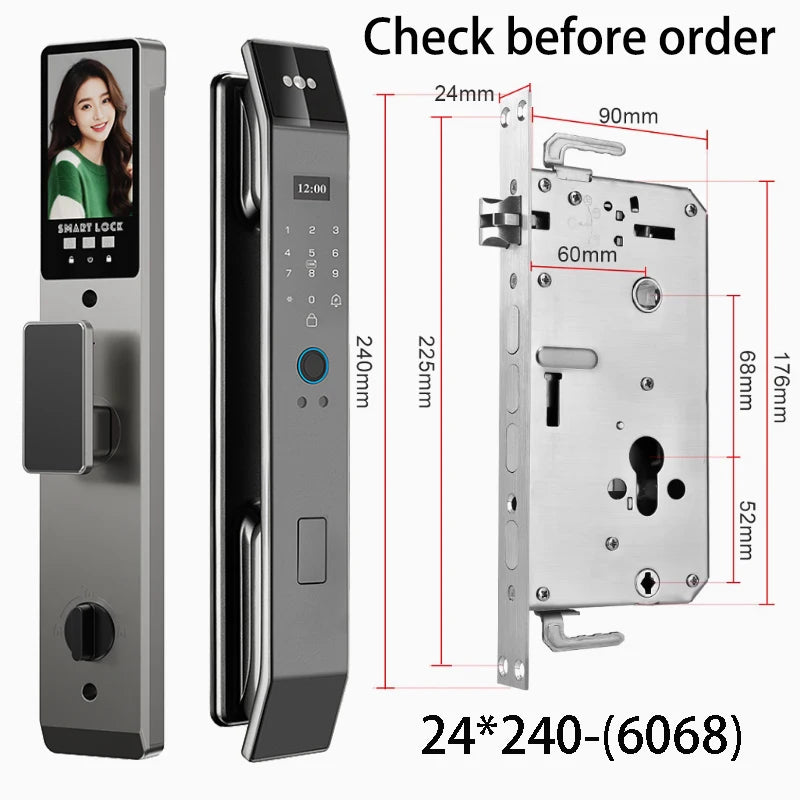 XSDTS Wifi Tuya APP Face Recognition Smart Door Lock